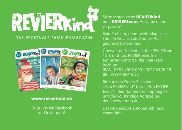 REVIERkind nach Hause bestellen! - REVIERKind