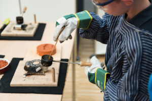 Deutsches Bergbaumuseum: Metall gießen