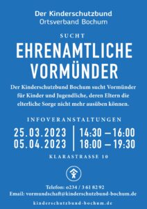 Kinderschutzbund Bochum: Flyer für Infoveranstaltung