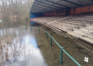 Naturbühne Blauer See Saison abgesagt Überflutung