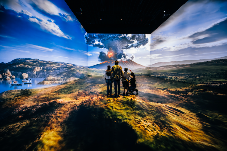 Die letzten tage von Pompeji immersive Ausstellung in OBEX